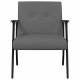 Armchair Dark Grey Fabric