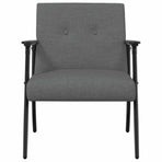 Armchair Dark Grey Fabric