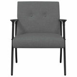 Armchair Dark Grey 59 x 75 x 78 cm Fabric - Top-Down View