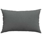 Sofa Pillows 2 pcs Fabric Dark Grey 50 x 30 cm