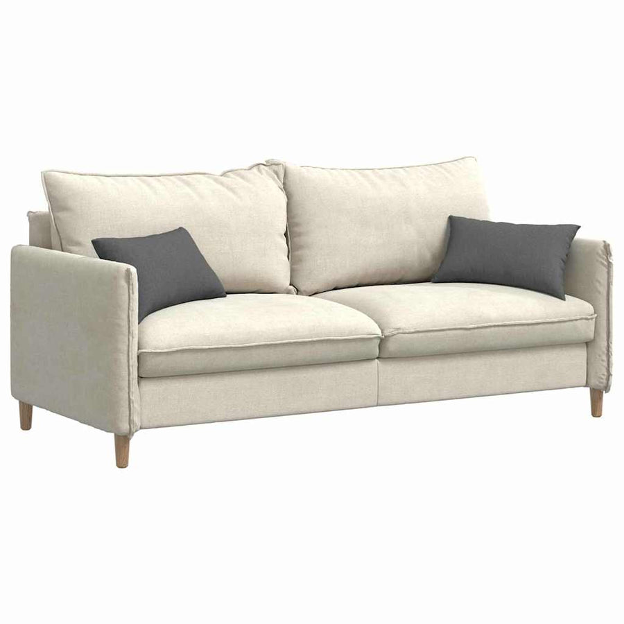 Sofa Pillows 2 pcs Fabric Dark Grey 50 x 30 cm