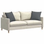 Sofa Pillows 2 pcs Fabric Dark Grey 50 x 50 cm