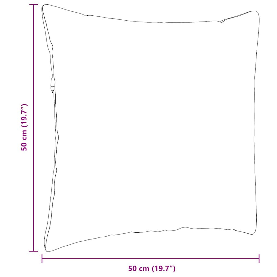 Sofa Pillows 2 pcs Fabric Dark Grey 50 x 50 cm