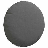 Seat Cushions 2 pcs Dark Grey Ø30 x 13 cm Fabric - 45-Degree Angle