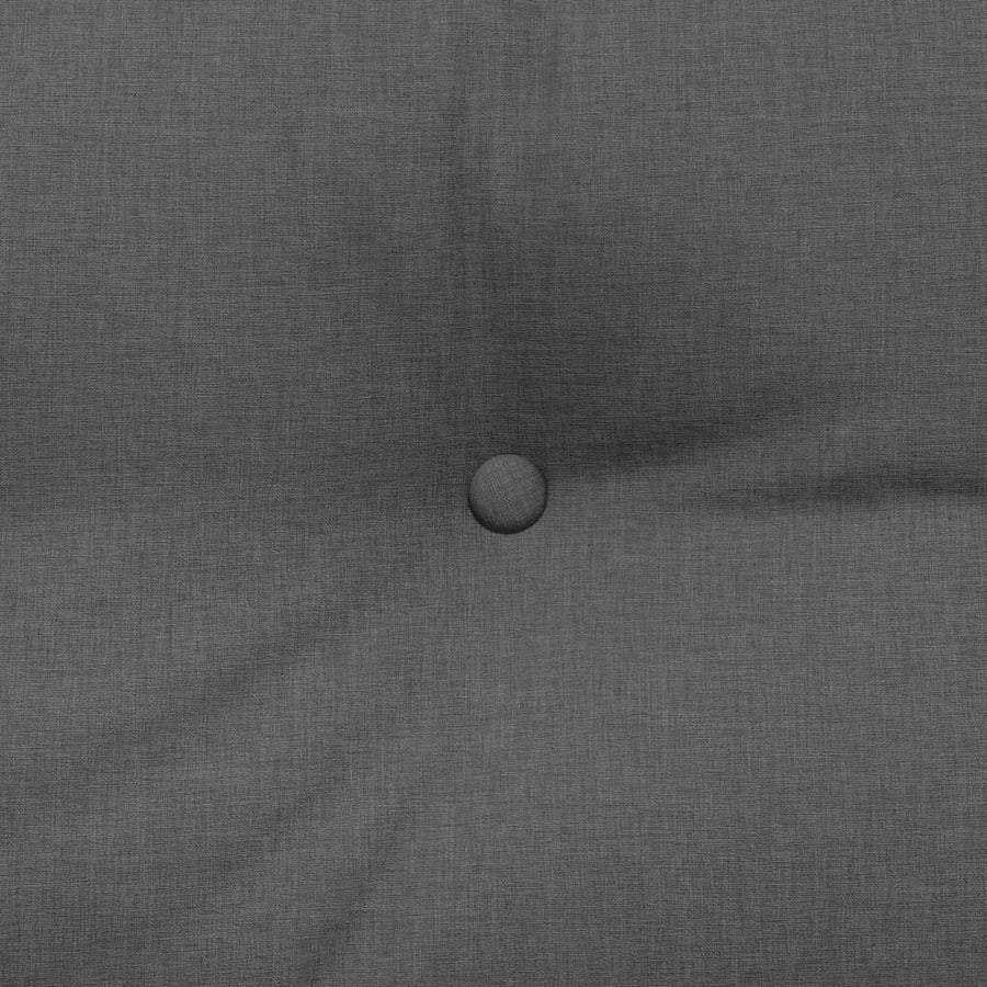 Back Pillow Dark Grey 160 x 24 x 50 cm Fabric