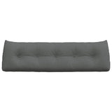 Back Pillow Dark Grey 160 x 24 x 50 cm Fabric