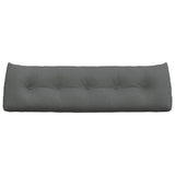 Back Pillow Dark Grey 160 x 24 x 50 cm Fabric - Rear View