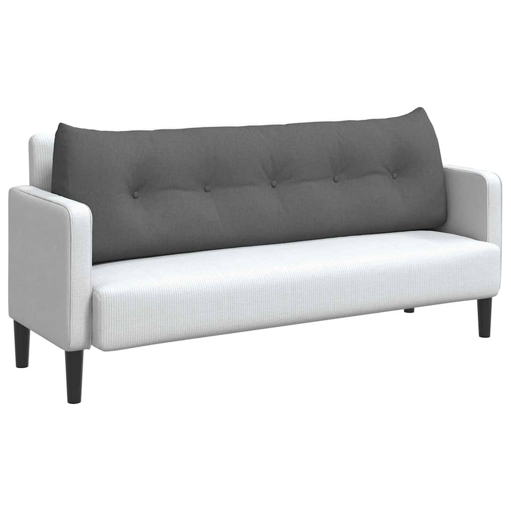 Back Pillow Dark Grey 160 x 24 x 50 cm Fabric