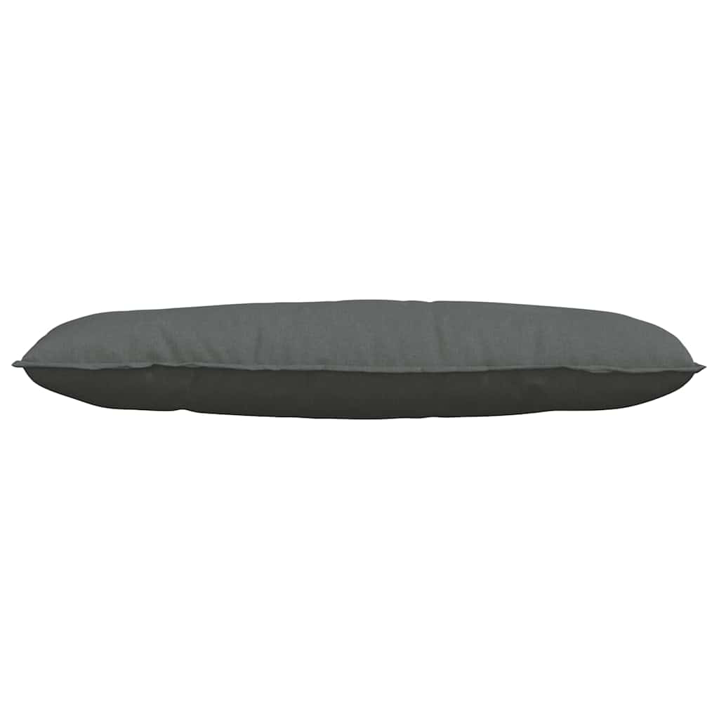 Back Pillow Dark Grey 120 x 19 x 50 cm Fabric