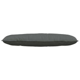 Back Pillow Dark Grey 120 x 19 x 50 cm Fabric
