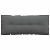 Back Pillow Dark Grey 120 x 19 x 50 cm Fabric