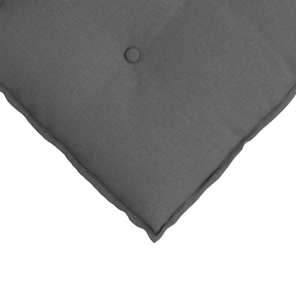 Back Pillow Dark Grey 140 x 19 x 50 cm Fabric