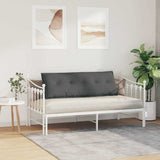 Back Pillow Dark Grey 140 x 19 x 50 cm Fabric