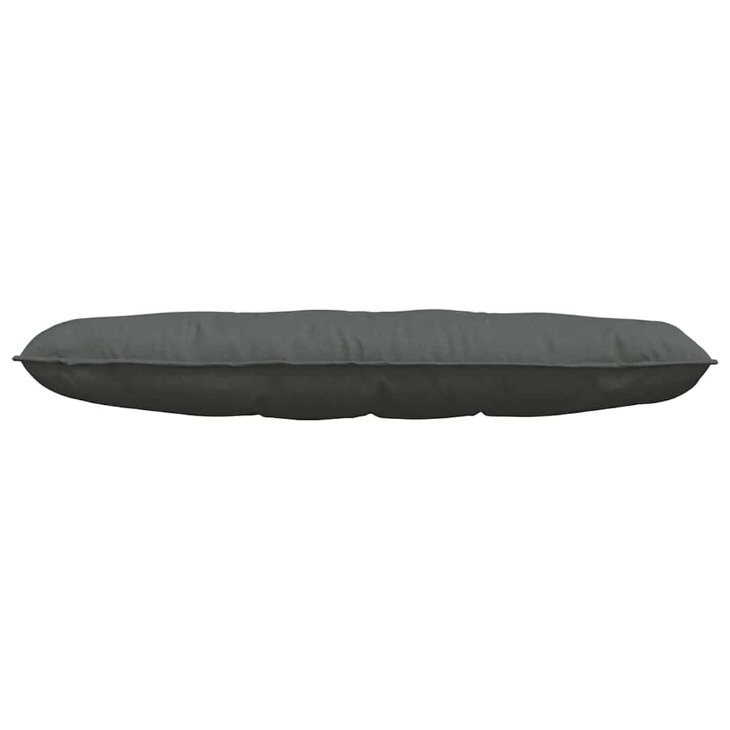 Back Pillow Dark Grey 140 x 19 x 50 cm Fabric