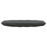 Back Pillow Dark Grey 140 x 19 x 50 cm Fabric