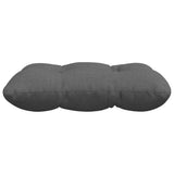 Seat Cushions 4 pcs Dark Grey 45 x 45 x 12 cm Fabric - Rear View