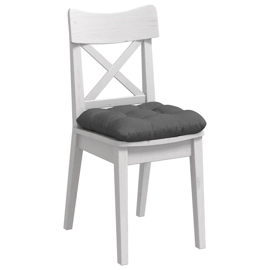 Seat Cushions 4 pcs Dark Grey 45 x 45 x 12 cm Fabric