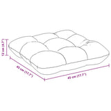Seat Cushions 4 pcs Dark Grey 45 x 45 x 12 cm Fabric - Extra Image