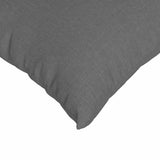 Sofa Pillows 2 pcs Dark Grey 60 x 40 cm Fabric - Close-Up Angle