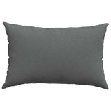 Sofa Pillows 2 pcs Dark Grey 60 x 40 cm Fabric