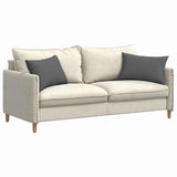 Sofa Pillows 2 pcs Dark Grey 60 x 40 cm Fabric - Side View