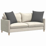 Sofa Pillows 2 pcs Fabric Dark Grey 60 x 60 cm