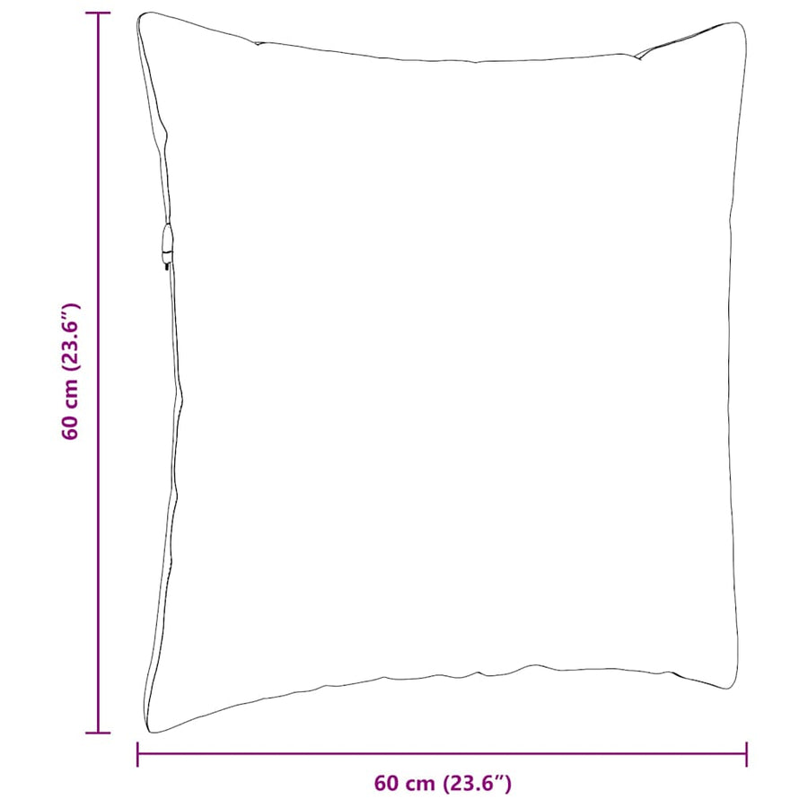 Sofa Pillows 2 pcs Fabric Dark Grey 60 x 60 cm