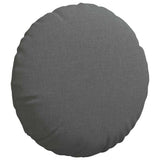 Seat Cushions 2 pcs Dark Grey Ø40 x 13 cm Fabric - 45-Degree Angle