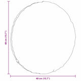 Seat Cushions 2 pcs Dark Grey Ø40 x 13 cm Fabric - Extra Image