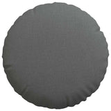 Seat Cushions 2 pcs Dark Grey Ø50 x 19 cm Fabric - Rear View