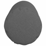 Bolster Pillows 2 pcs Dark Grey Ø 25 x 70 cm Fabric