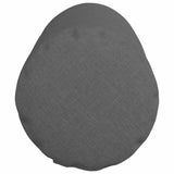 Bolster Pillows 2 pcs Dark Grey Ø 25 x 70 cm Fabric - Close-Up Angle