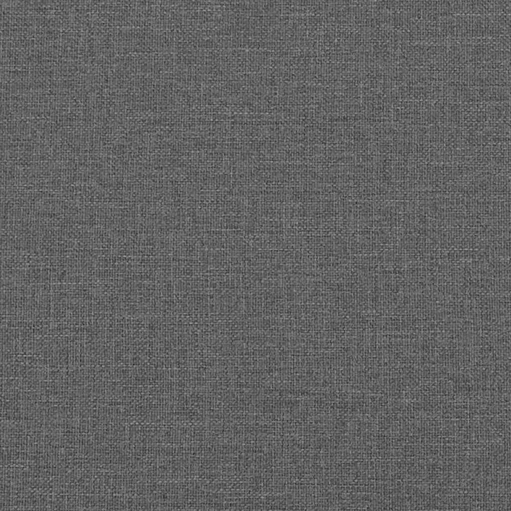 Back Pillow Dark Grey 120 x 24 x 50 cm Fabric