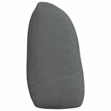 Back Pillow Dark Grey 120 x 24 x 50 cm Fabric