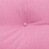 Back Pillow Pink 120 x 24 x 50 cm Fabric - Low Angle