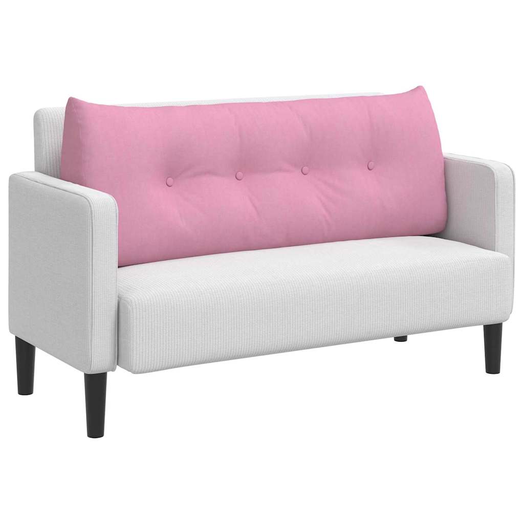 Back Pillow Pink 120 x 24 x 50 cm Fabric