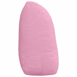 Back Pillow Pink 120 x 24 x 50 cm Fabric - Close-Up Angle