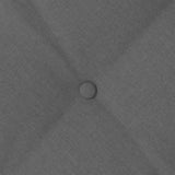 Back Pillow Dark Grey 160 x 19 x 50 cm Fabric - Low Angle