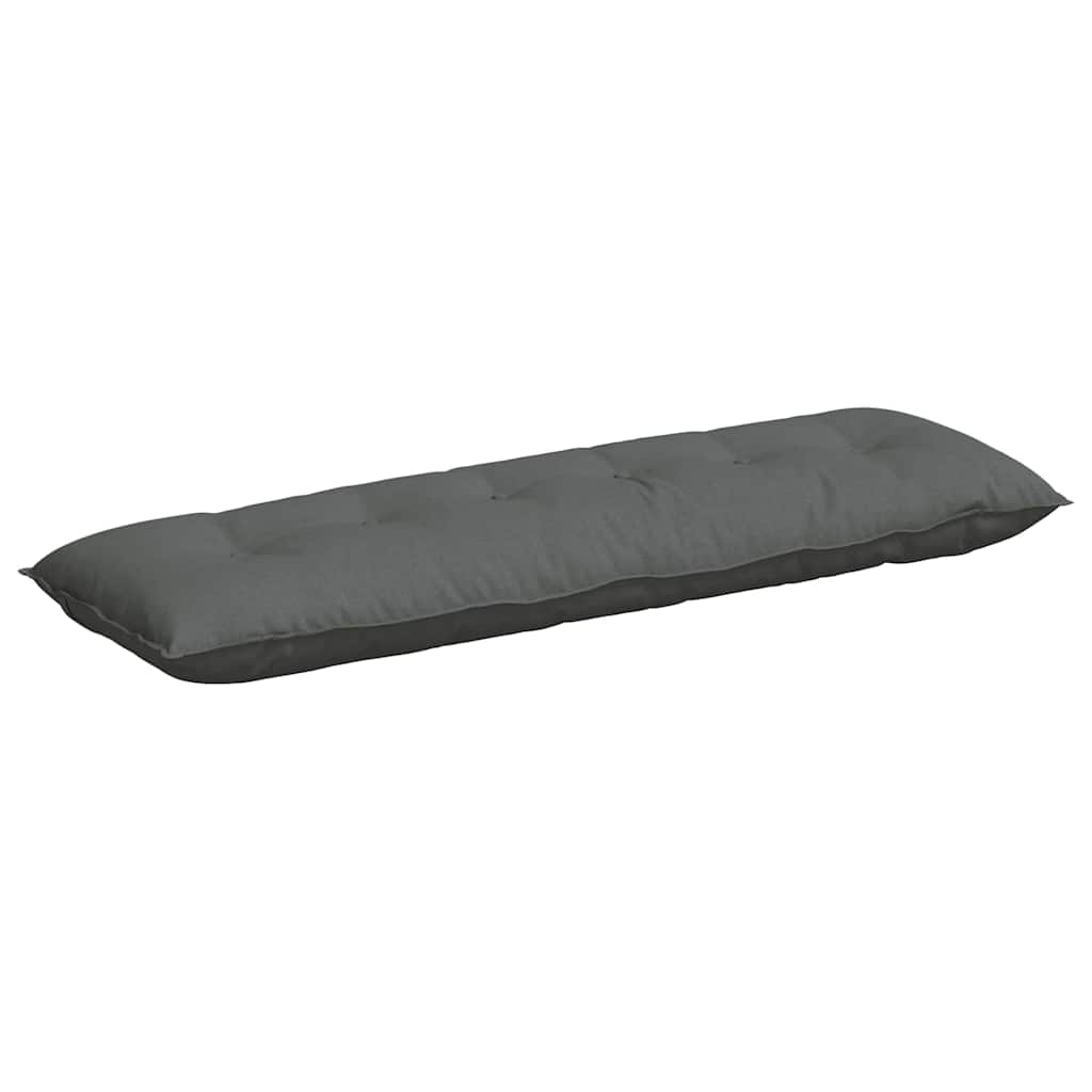 Back Pillow Dark Grey 160 x 19 x 50 cm Fabric