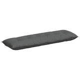 Back Pillow Dark Grey 160 x 19 x 50 cm Fabric