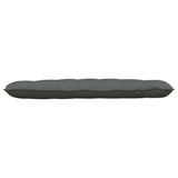 Back Pillow Dark Grey 160 x 19 x 50 cm Fabric