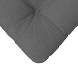 Seat Cushions 4 pcs Dark Grey 40 x 40 x 12 cm Fabric - Extra Image