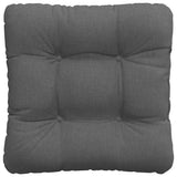Seat Cushions 4 pcs Dark Grey 40 x 40 x 12 cm Fabric - Close-Up Angle