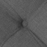 Seat Cushions 4 pcs Dark Grey 40 x 40 x 6 cm Fabric