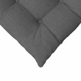 Seat Cushions 4 pcs Dark Grey 40 x 40 x 6 cm Fabric - Extra Image