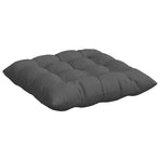 Seat Cushions 4 pcs Fabric Dark Grey 40 x 40 x 6 cm