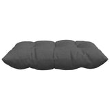Seat Cushions 4 pcs Dark Grey 40 x 40 x 6 cm Fabric - Rear View