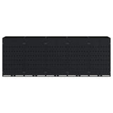 Wheelie Bin Storage for 5 Bins Black 340 x 77,5 x 121,5 cm
