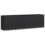 Wheelie Bin Storage for 6 Bins Black 408 x 77,5 x 121,5 cm