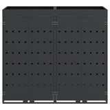 Wheelie Bin Storage for 2 Bins Anthracite 136 x 77,5 x 121,5 cm